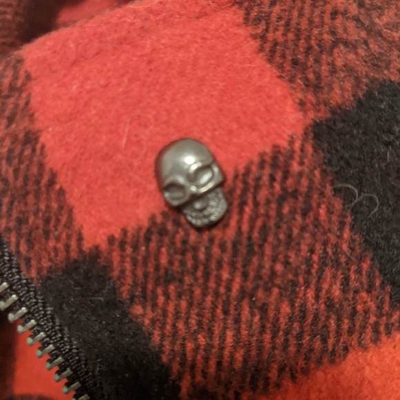 Twik Buffalo Plaid Biker Jacket SM - Picture 7 of 9